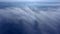 Fog over the forest in the morning, aerial view