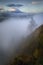 Fog over Mt. Hood, Columbia River Gorge, Washington
