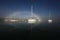 Fogbow over sailboats off Key Biscayne, Florida.