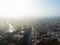 Foggy Amsterdam, view from above