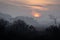 Foggy Ballona Wetlands at Sunset