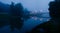 foggy blue hour in Tartu