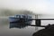 Foggy Boat on Lake Josephine