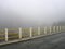 Foggy bridge in Karpenissi, Greece.