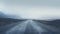 Foggy Gravel Road In Iceland: Layered And Atmospheric Landscape