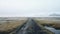 Foggy Iceland Marsh: Atmospheric Perspective And Fantastical Street