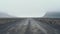 Foggy Iceland Road To Sparta: Muted Tones And Isolated Landscapes