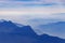 Foggy Julian Alps and Soca valley