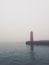 Foggy lighthouse