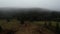 Foggy Morning Over The Rural Village Near A Forest,Landscape Background