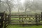 Foggy Morning, Ranch Fences and Oak Trees