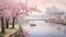 Foggy Mornings and Cherry Blossoms by the River