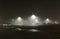 Foggy night at the Mazatzal Casino parking lot
