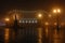 Foggy night in Odessa town,unesco heritage