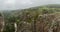 Foggy overlook in Green mountains wilderness