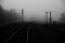 Foggy railroad
