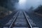 Foggy Railroad Tracks