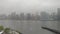 Foggy rainy day in New York City
