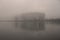 Foggy river dawn