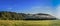 Foggy rural landscape in morning in the eifel