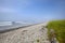 Foggy sea coast, rugged beach, Digby, Nova Scotia