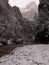 Foggy and Snowy Zion Narrows