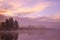 Foggy Sunrise Landscape Reflection in the Tetons