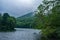 A Foggy View of Sharp Top Mountain and Abbott Lake