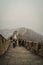 Foggy view in winter weather at The Great Wall