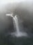 Foggy waterfall