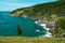 Foguete beach seen from above, close to the city of Cabo Frio.