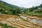 Fogy Landscape of Ricefields in lao chai sapa valey in Vietnam. Sapa, Vietnam.- 22. Mai. 2019