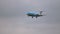 Fokker 70 of KLM airlines approaching to airport