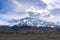 Fold mountain in Patagonia of Argentina