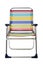 Foldable beach chair on a white background