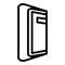 Foldable device icon, outline style