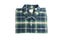 Folded checkered shirt isolated on background