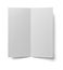 Folded leaflet white blank paper template book