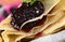 Folded Pancake with Blueberry Jam