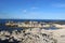 Folded rocks on seashore, Kaikoura, New Zealand