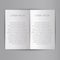 Folded sheet of paper blank brochure template