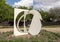 `Folded Square Alphabet Letter D` by Fletcher Benton on the Redding Trail in Addison, Texas.