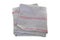 Folded used and dirty grey rag for cleaning purpose on