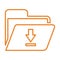 Folder, address list, directory, file outline icon. Line vector design.