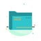 Folder, Archive, Computer, Document, Empty, File, Storage Abstract Flat Color Icon Template