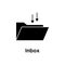 folder, arrow down, inbox icon. One of the business collection icons for websites, web design, mobile app