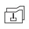 Folder copy, system backup icon