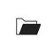 Folder document flat vector icon. Archive data file symbol logo