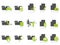 Folder and document icons green series