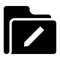 Folder edit glyphs icon